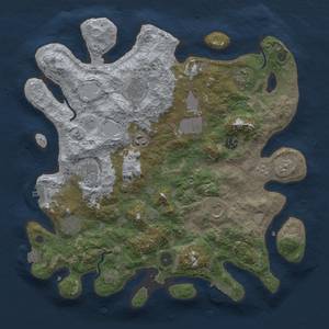 Thumbnail Rust Map: Procedural Map, Size: 3800, Seed: 20893, 17 Monuments