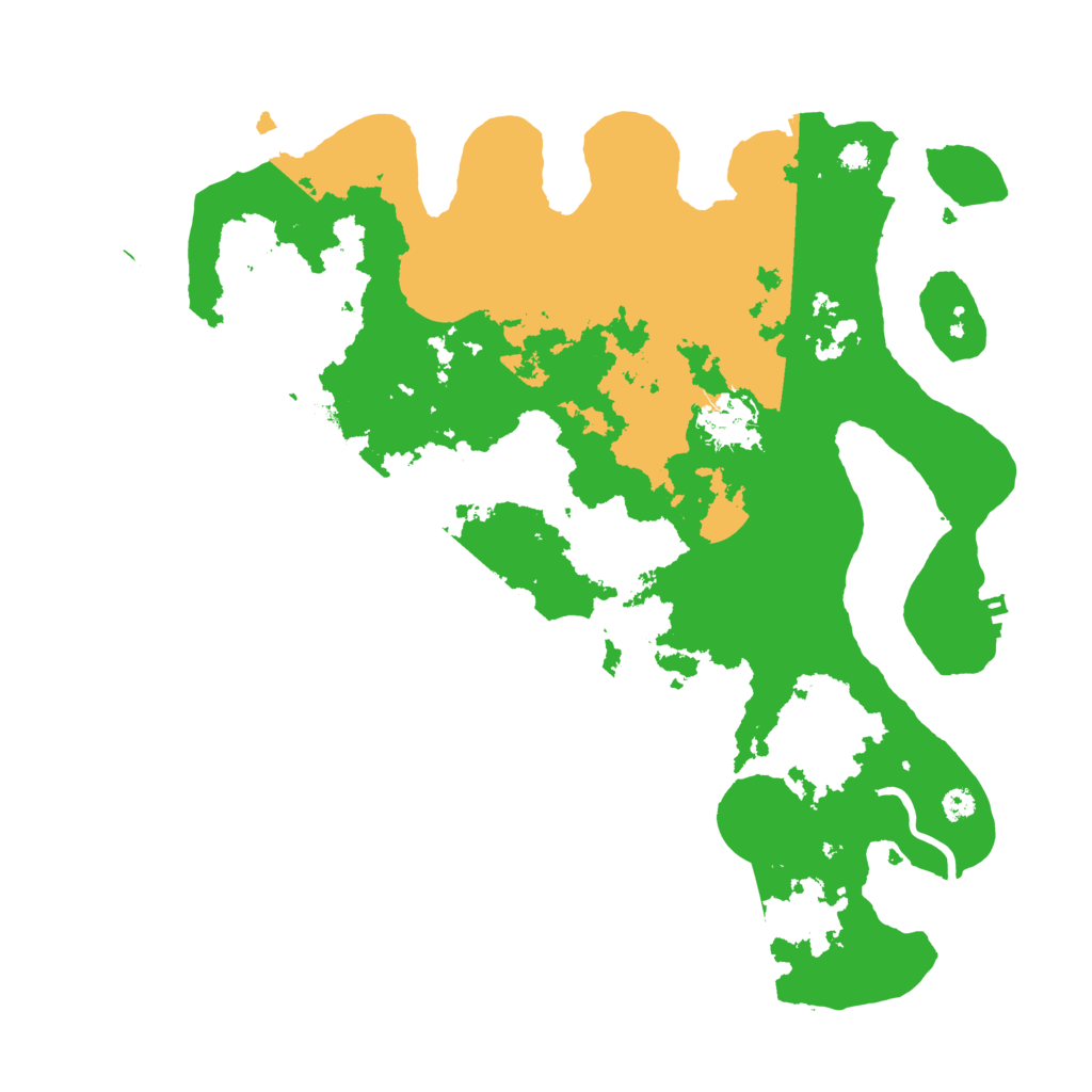 Biome Rust Map: Procedural Map, Size: 3500, Seed: 9438