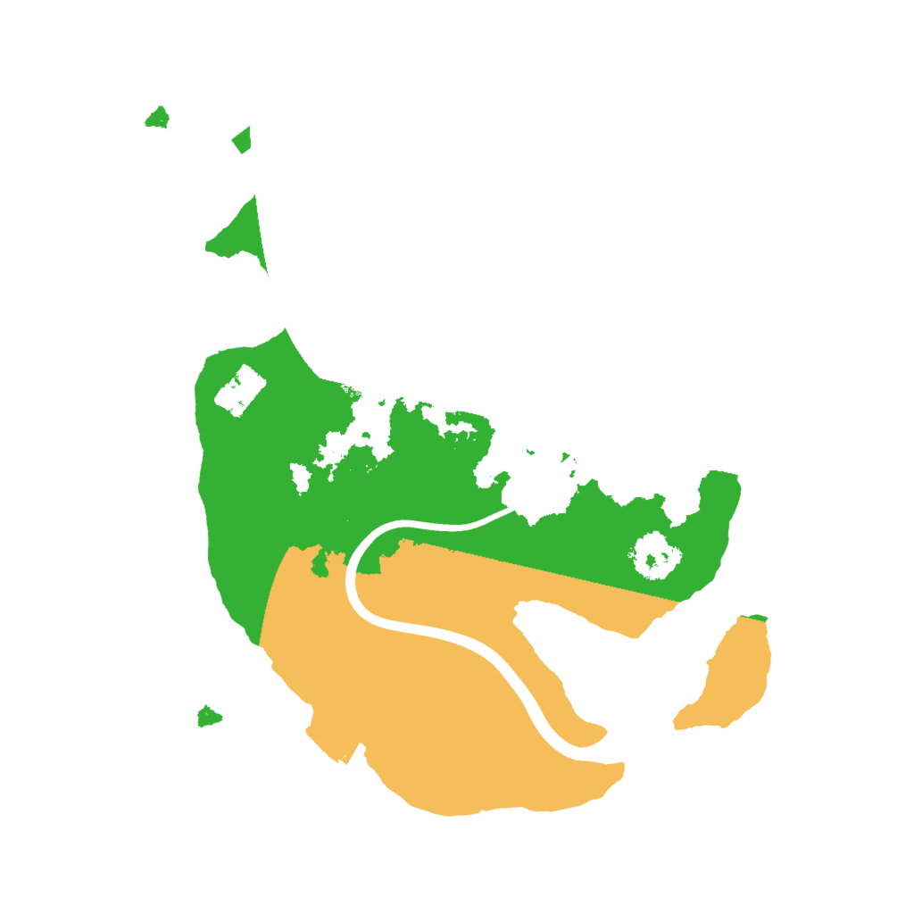 Biome Rust Map: Procedural Map, Size: 2000, Seed: 191197