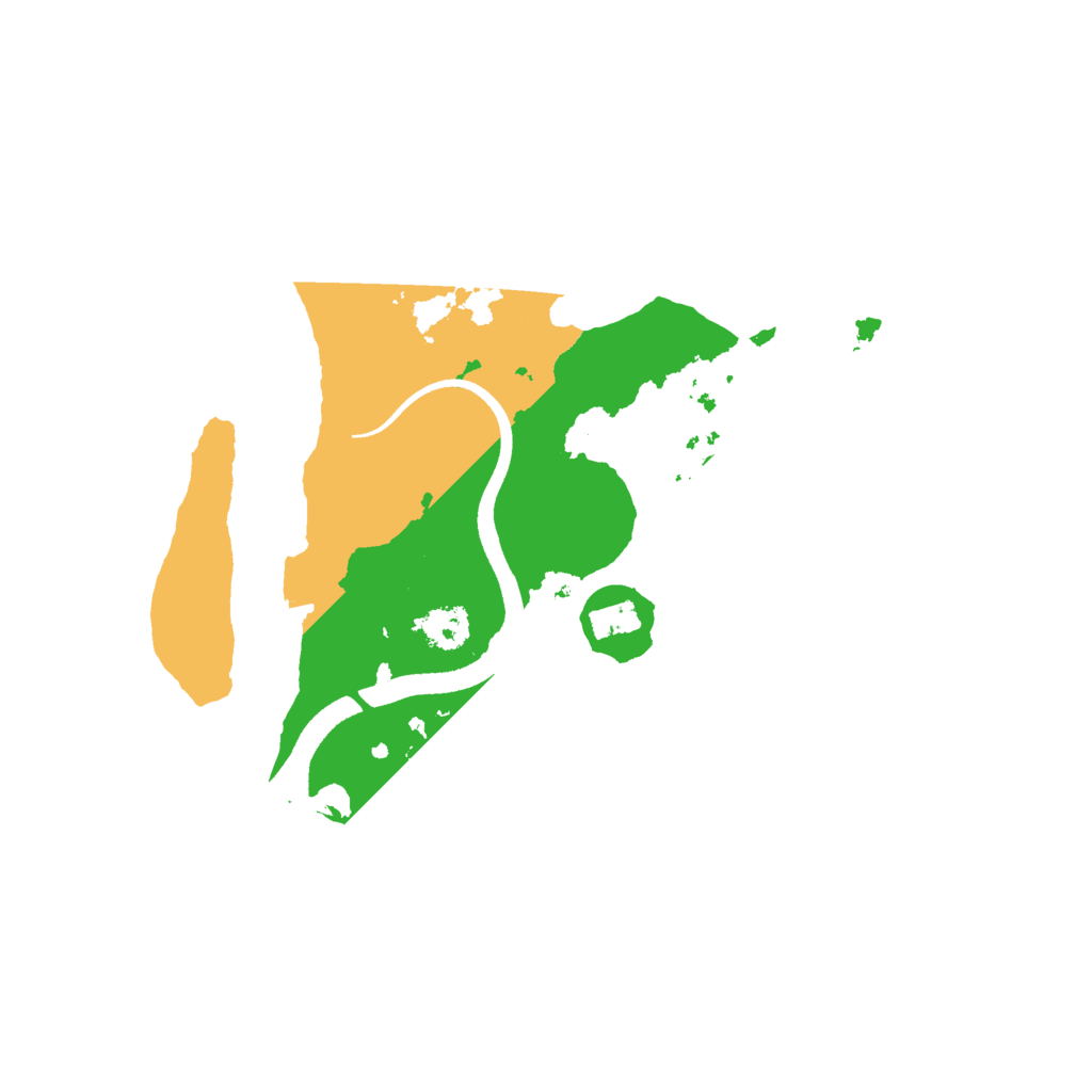 Biome Rust Map: Procedural Map, Size: 2500, Seed: 619813642