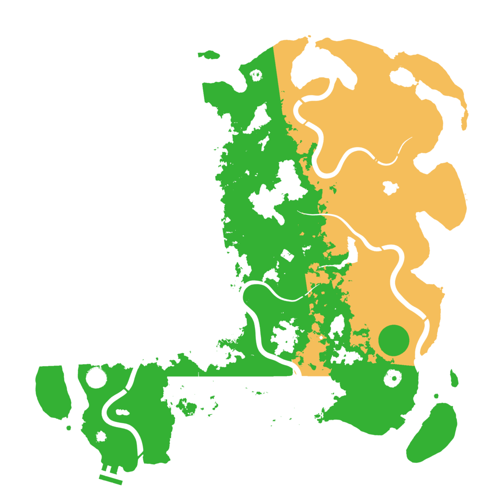 Biome Rust Map: Procedural Map, Size: 4300, Seed: 16378709