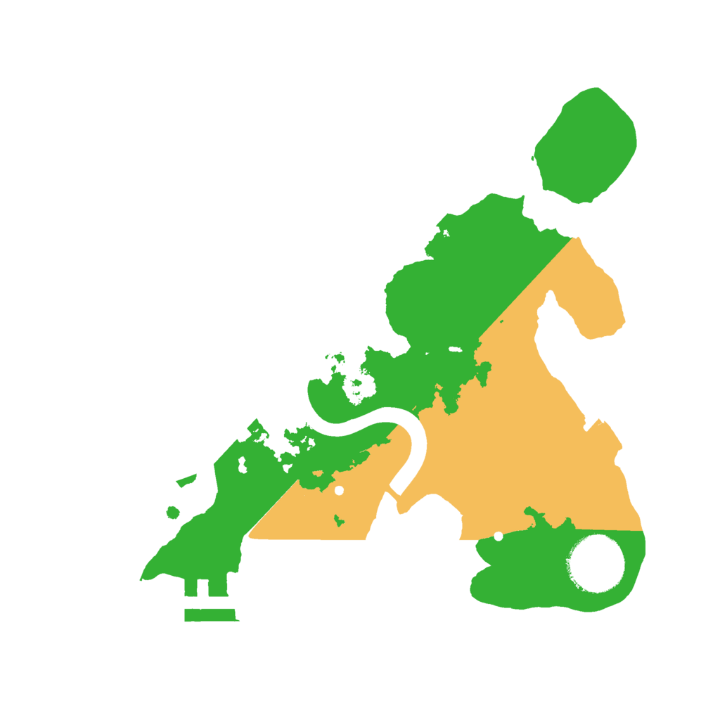 Biome Rust Map: Procedural Map, Size: 2250, Seed: 135295411