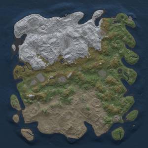 Thumbnail Rust Map: Procedural Map, Size: 4500, Seed: 1252804048, 19 Monuments