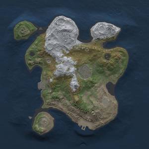 Thumbnail Rust Map: Procedural Map, Size: 2400, Seed: 282539526, 7 Monuments