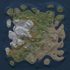 Thumbnail Rust Map: Procedural Map, Size: 3800, Seed: 600966787, 18 Monuments