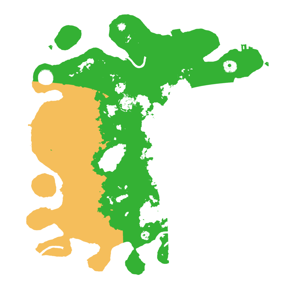 Biome Rust Map: Procedural Map, Size: 3500, Seed: 24893