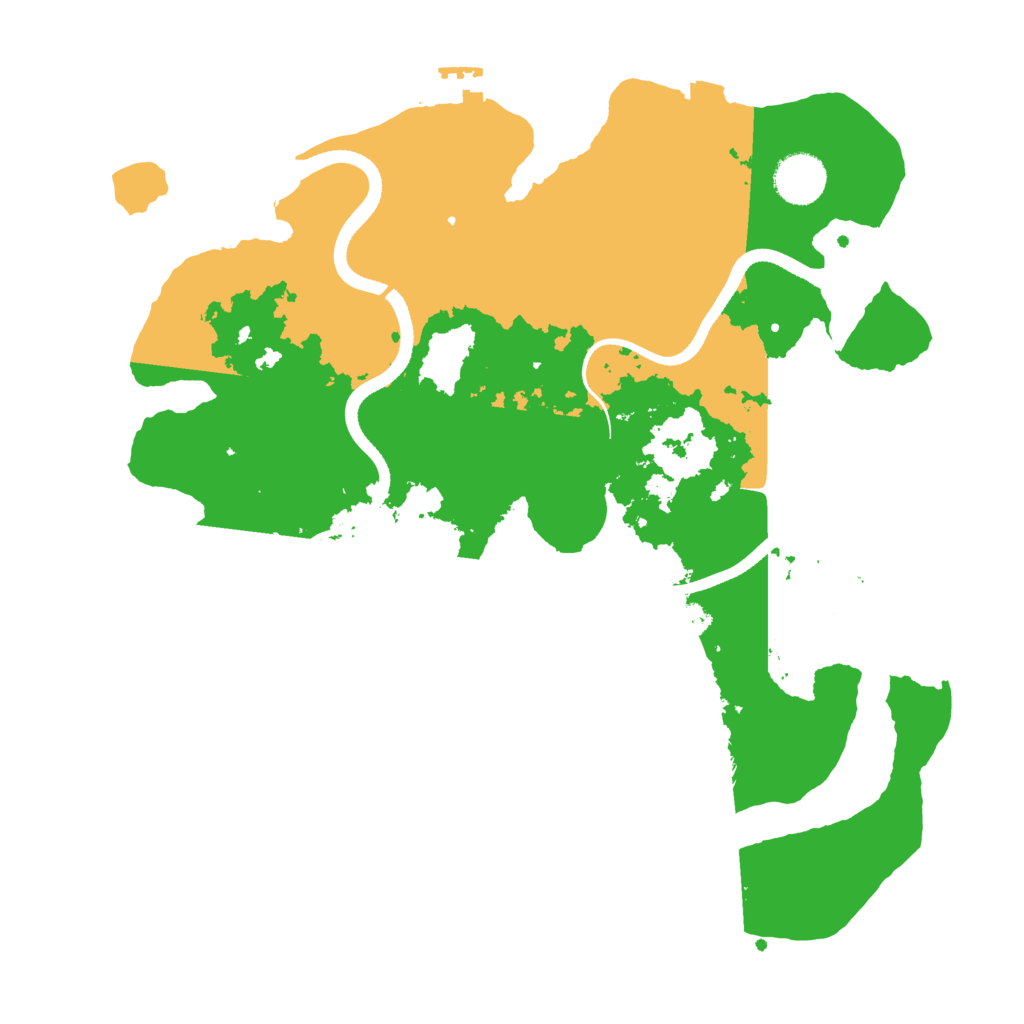 Biome Rust Map: Procedural Map, Size: 3500, Seed: 49626