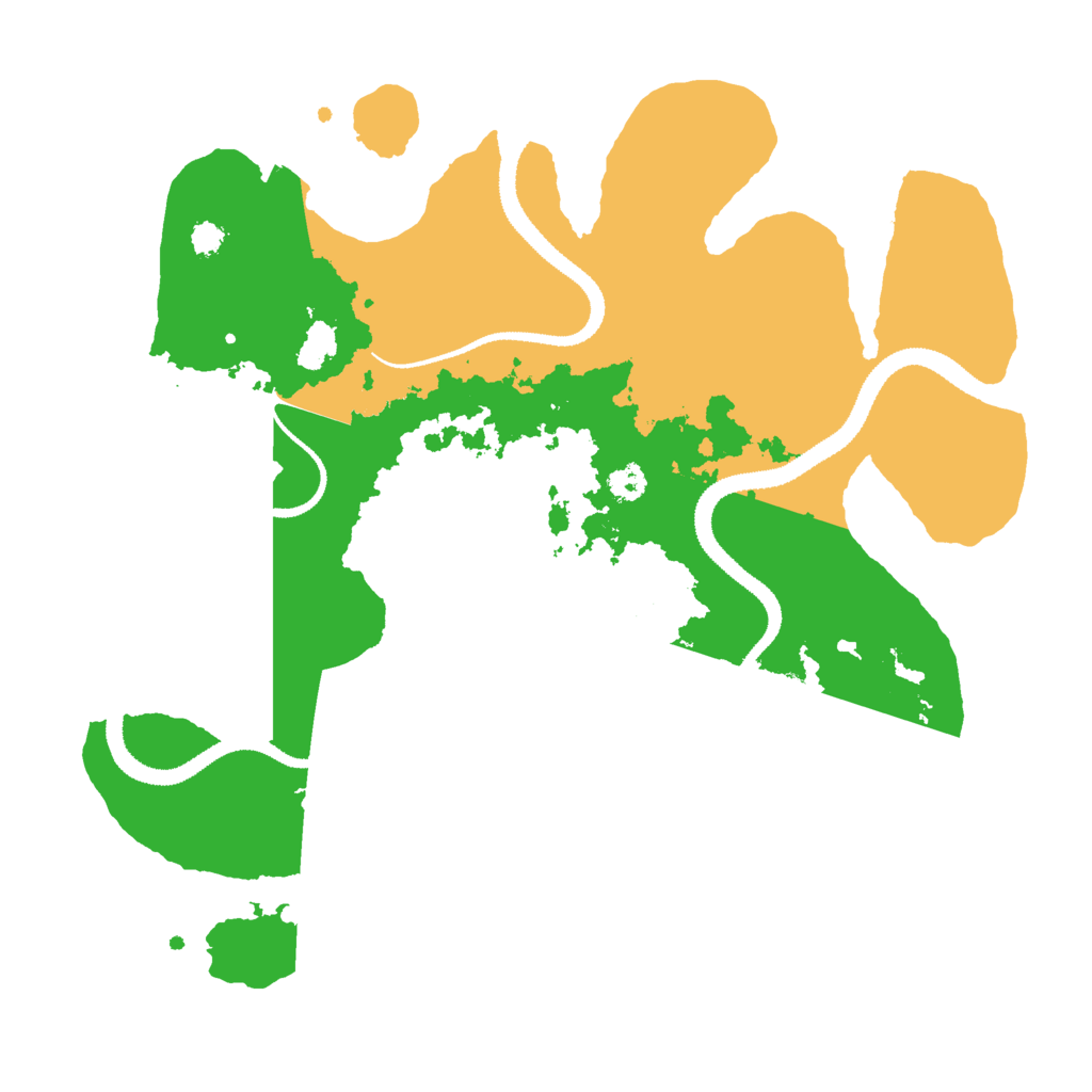 Biome Rust Map: Procedural Map, Size: 3000, Seed: 2083