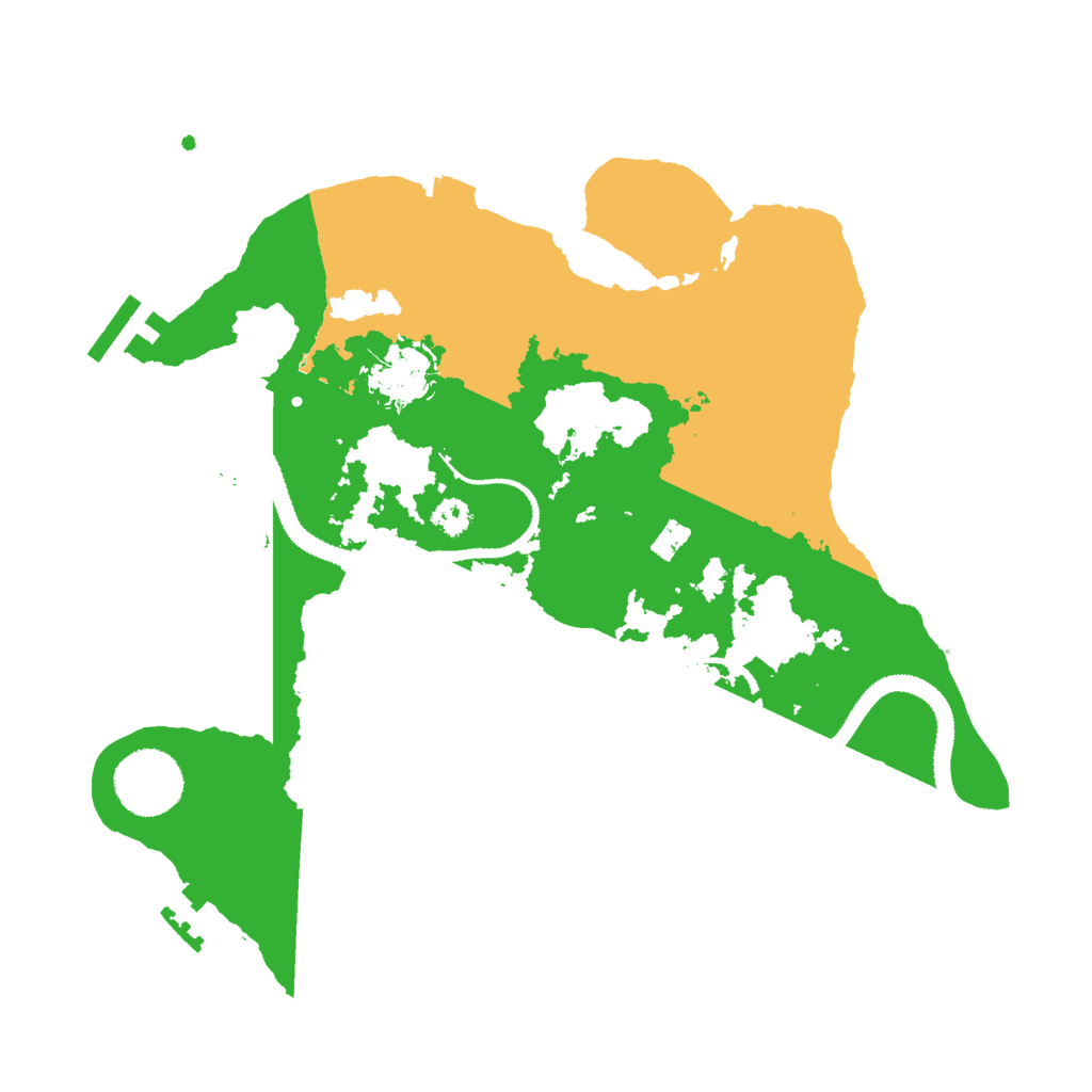 Biome Rust Map: Procedural Map, Size: 3000, Seed: 574928