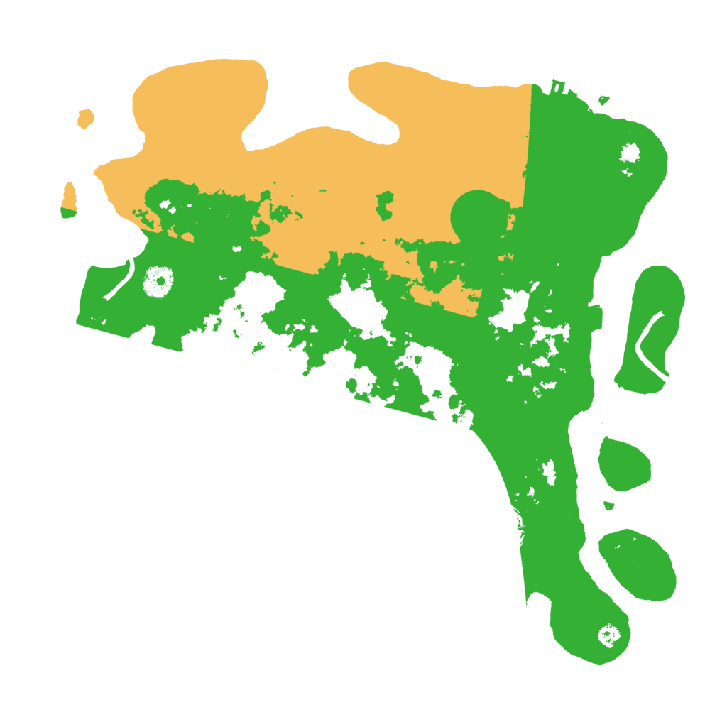 Biome Rust Map: Procedural Map, Size: 3500, Seed: 631646