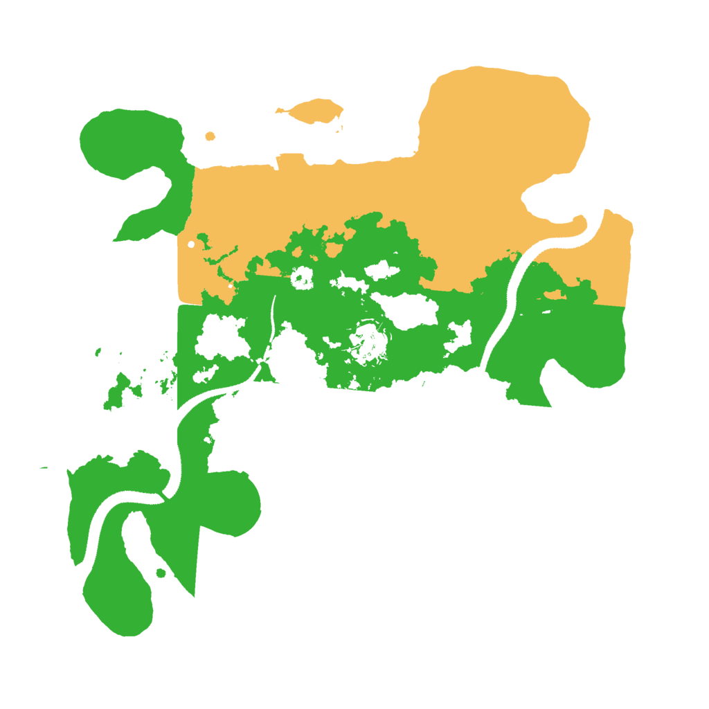 Biome Rust Map: Procedural Map, Size: 3000, Seed: 831253427