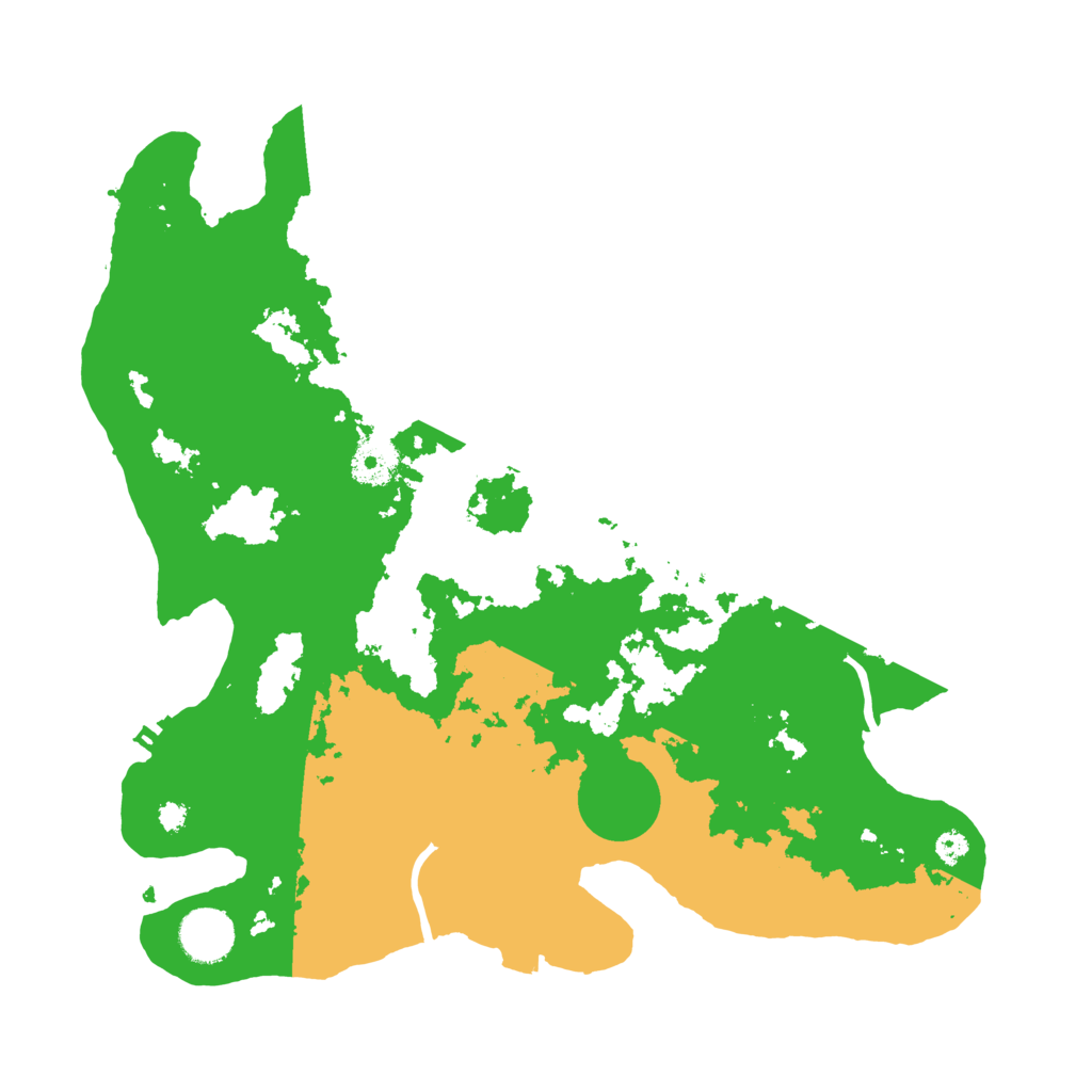 Biome Rust Map: Procedural Map, Size: 3500, Seed: 993708454