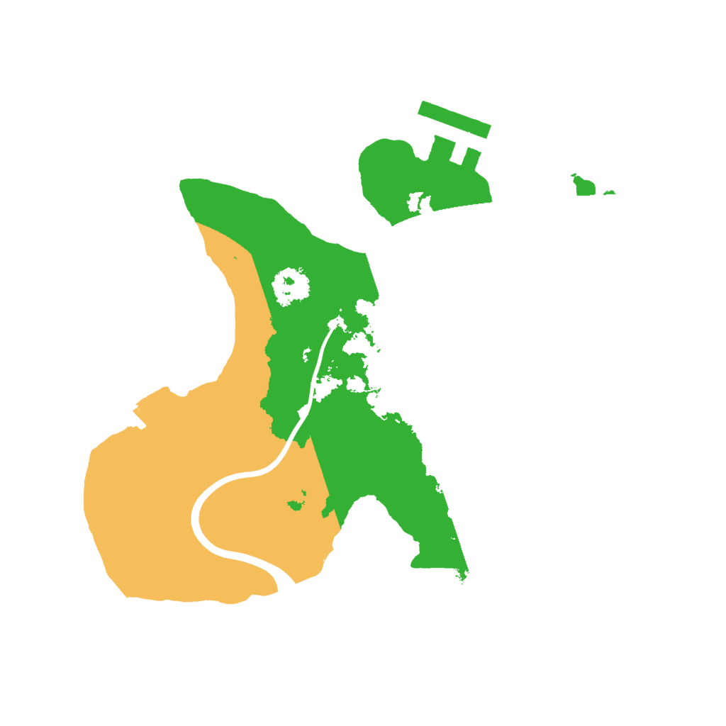 Biome Rust Map: Procedural Map, Size: 2000, Seed: 57410