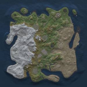 Thumbnail Rust Map: Procedural Map, Size: 3750, Seed: 94323009, 18 Monuments