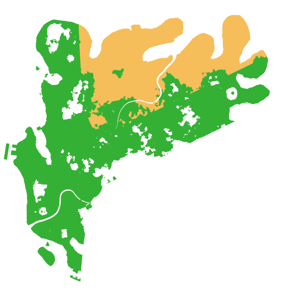 Biome Rust Map: Procedural Map, Size: 3700, Seed: 1844834450