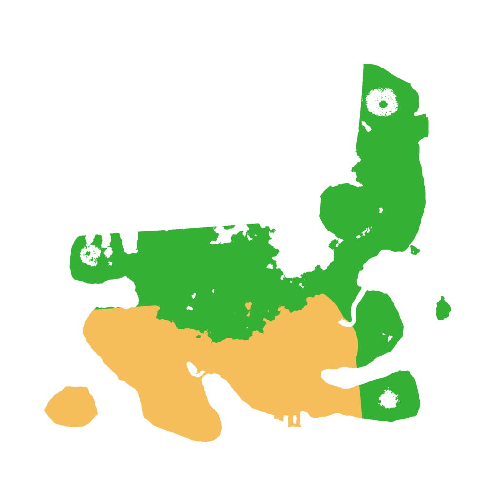 Biome Rust Map: Procedural Map, Size: 2500, Seed: 25441