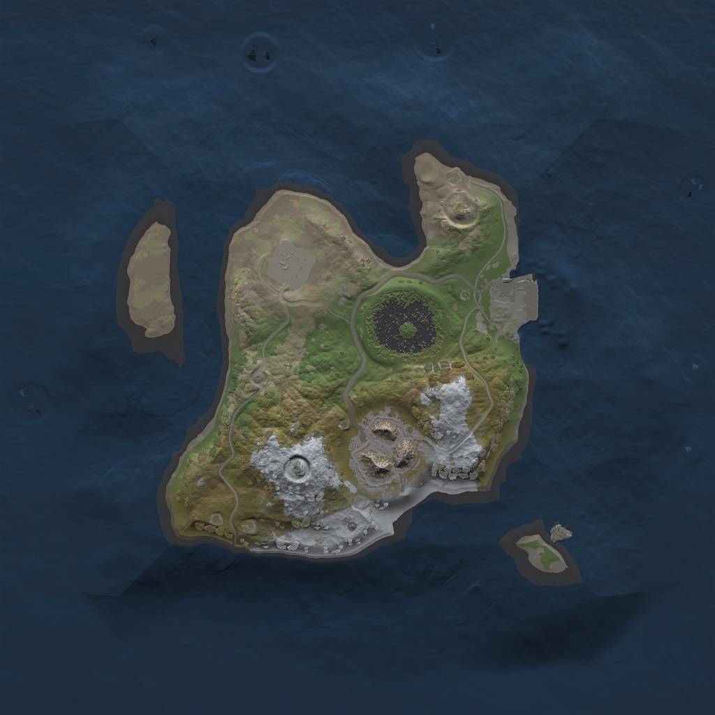 Rust Map: Procedural Map, Size: 1800, Seed: 28561188, 4 Monuments