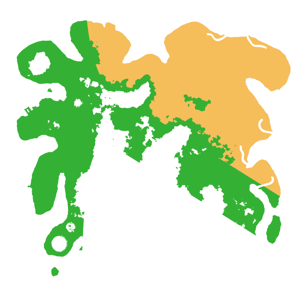 Biome Rust Map: Procedural Map, Size: 3500, Seed: 5516668
