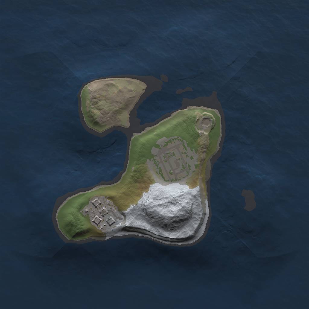 Rust Map: Barren, Size: 1500, Seed: 17688, 4 Monuments