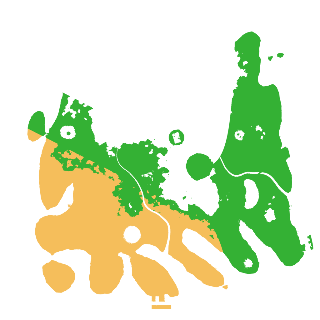 Biome Rust Map: Procedural Map, Size: 3300, Seed: 620277165