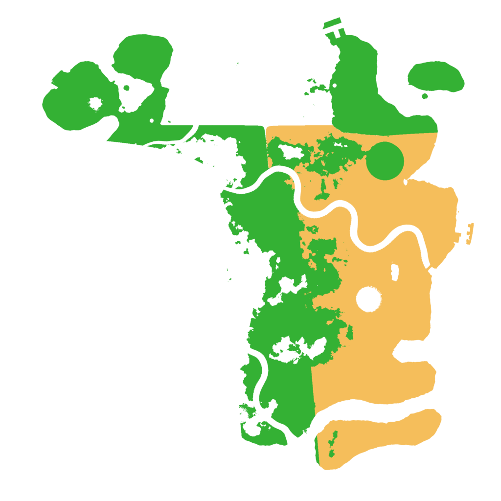 Biome Rust Map: Procedural Map, Size: 3500, Seed: 297849290
