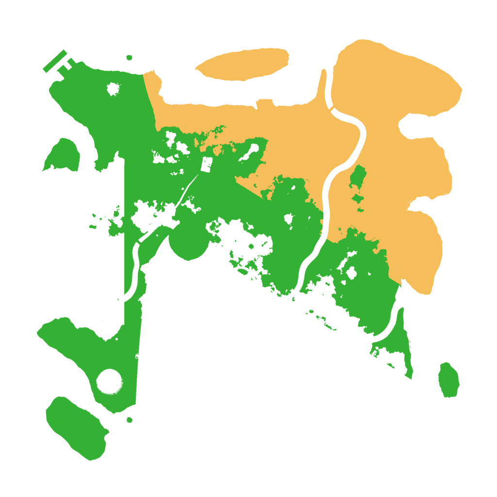 Biome Rust Map: Procedural Map, Size: 3500, Seed: 101517598