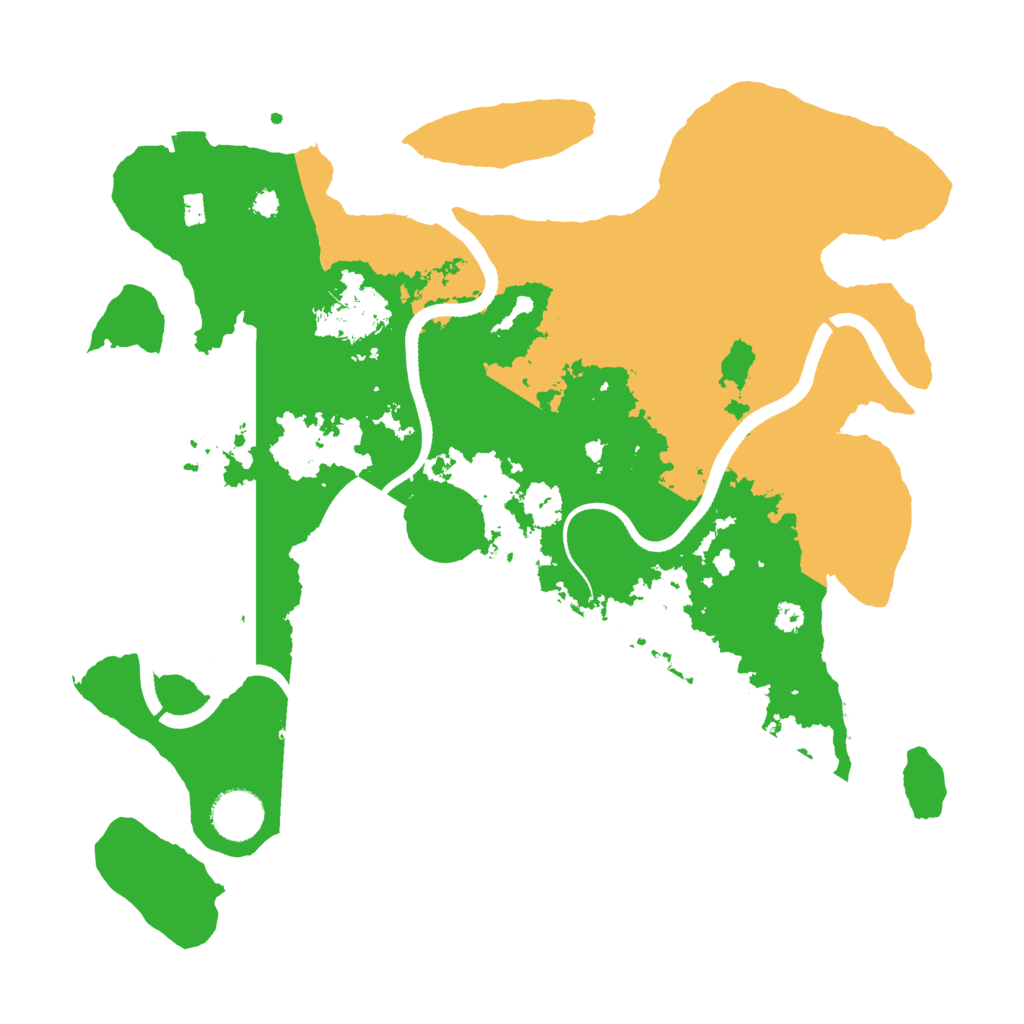 Biome Rust Map: Procedural Map, Size: 3500, Seed: 101517598