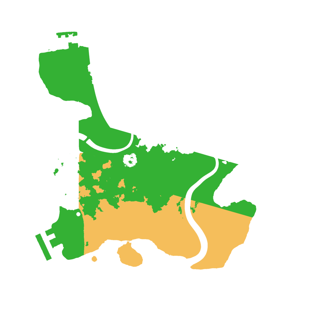 Biome Rust Map: Procedural Map, Size: 2300, Seed: 357095666