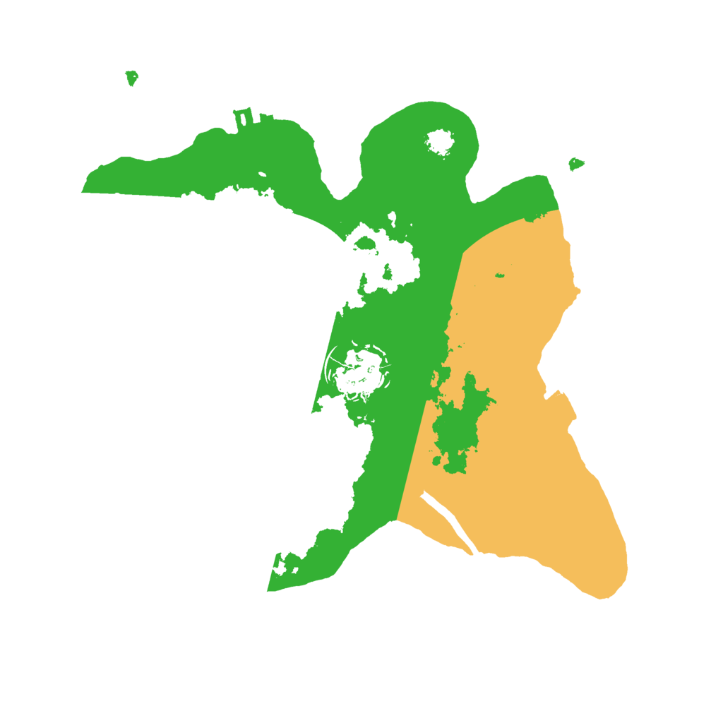 Biome Rust Map: Procedural Map, Size: 2500, Seed: 346445822