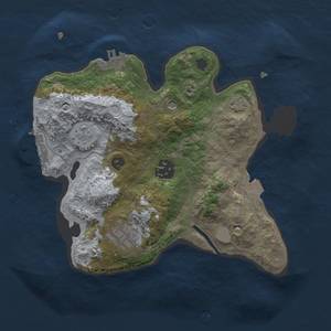 Thumbnail Rust Map: Procedural Map, Size: 2500, Seed: 346445822, 10 Monuments