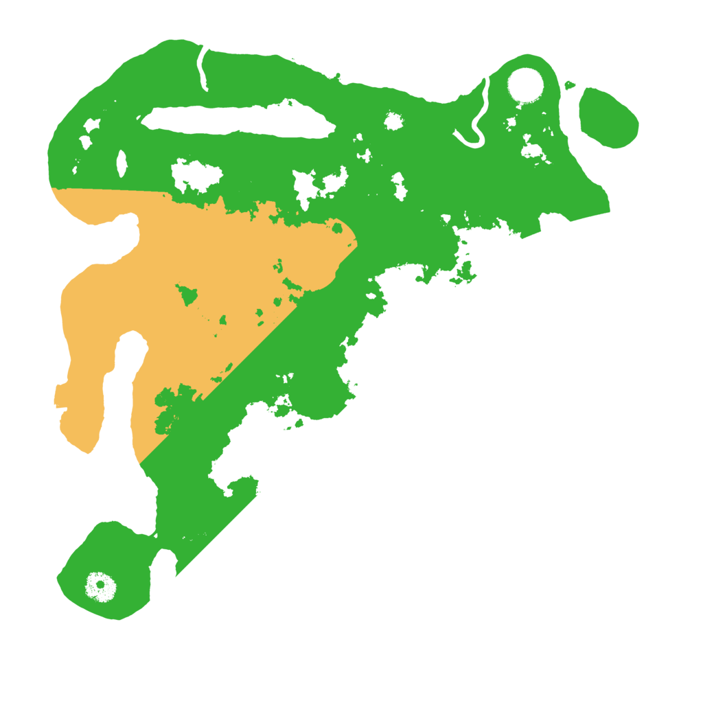 Biome Rust Map: Procedural Map, Size: 3500, Seed: 120559429