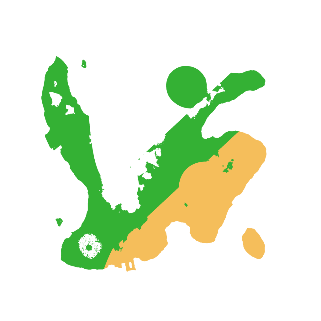 Biome Rust Map: Procedural Map, Size: 2100, Seed: 43665335