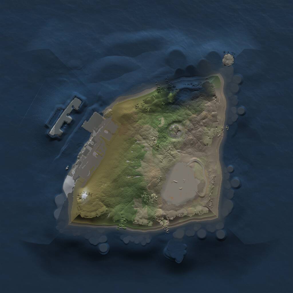 Rust Map: Procedural Map, Size: 1000, Seed: 480813523, 2 Monuments