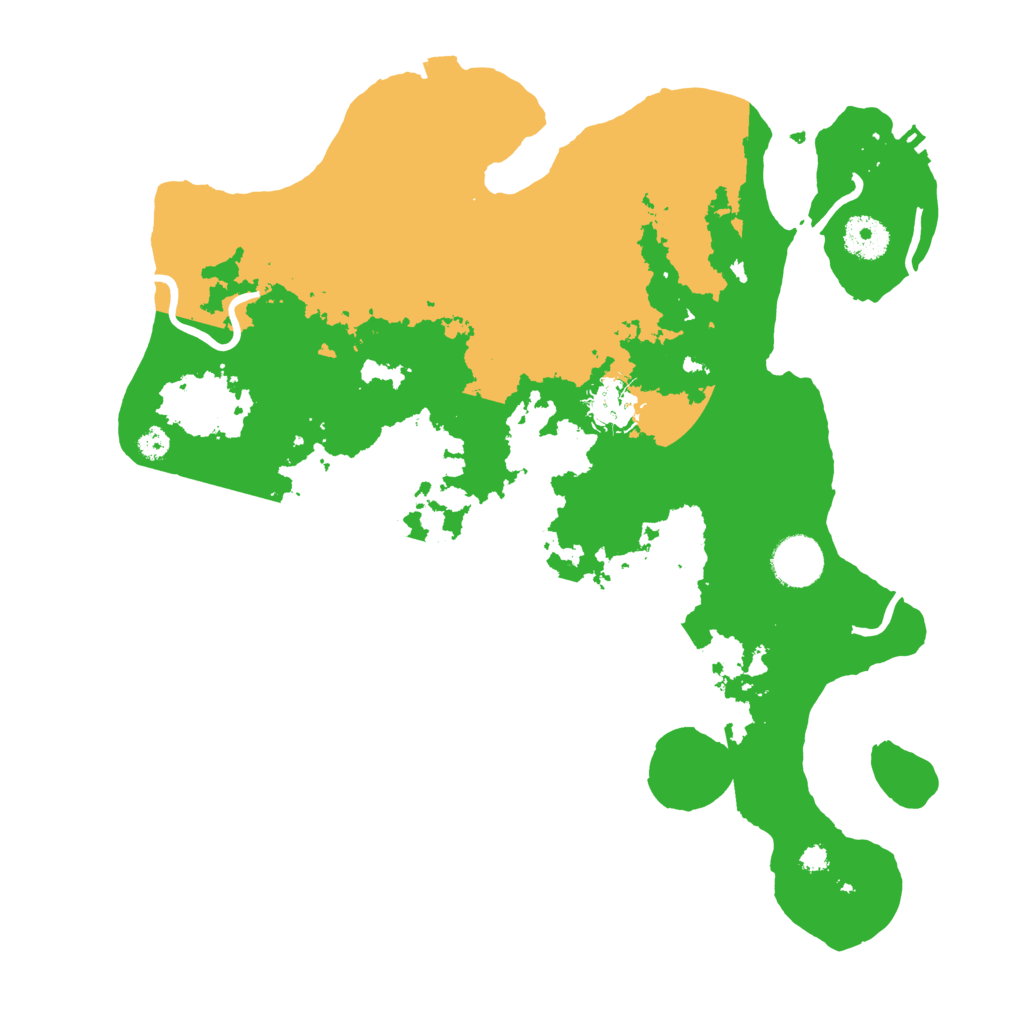 Biome Rust Map: Procedural Map, Size: 3500, Seed: 152866810