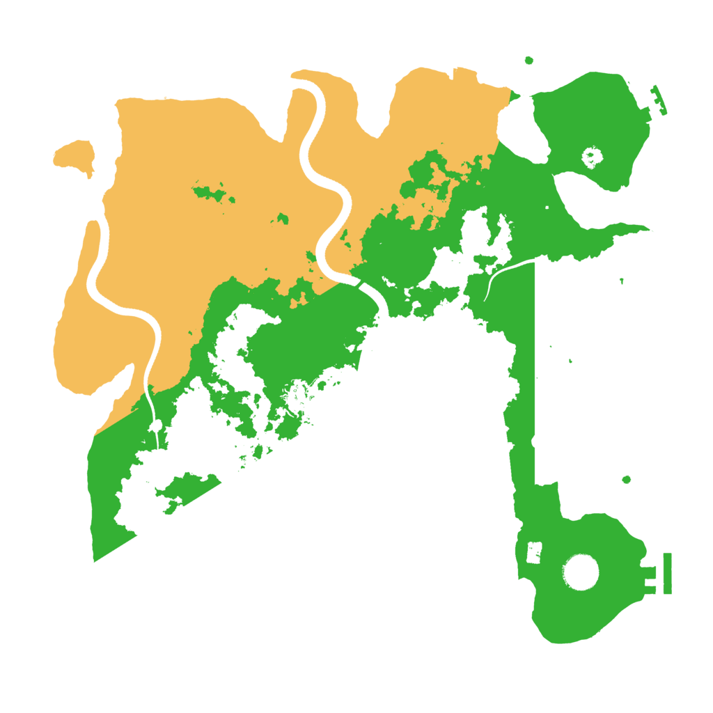 Biome Rust Map: Procedural Map, Size: 3500, Seed: 1650814021