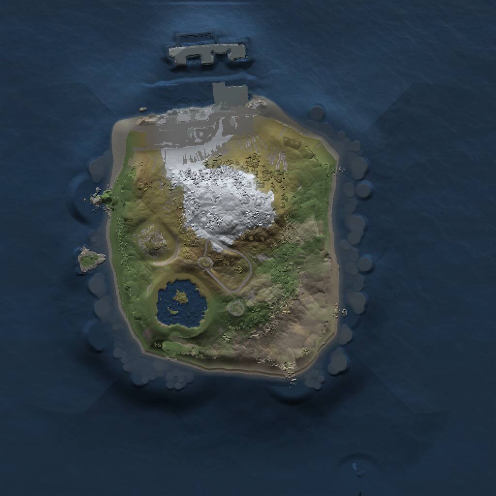 Rust Map: Procedural Map, Size: 1000, Seed: 30223510, 2 Monuments