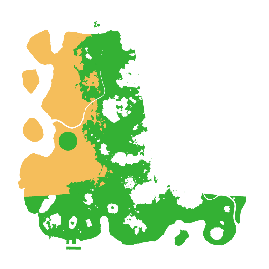 Biome Rust Map: Procedural Map, Size: 3800, Seed: 128716721