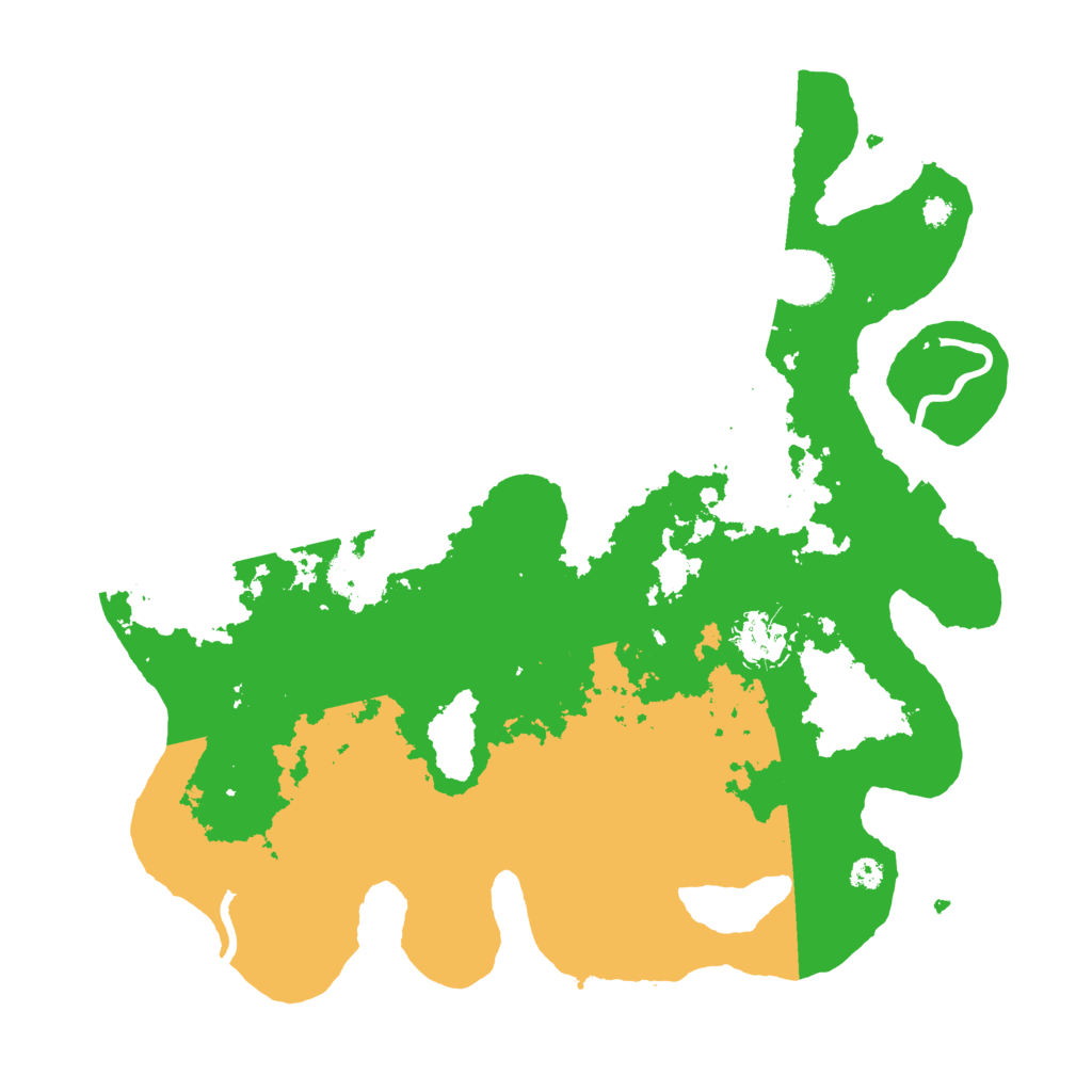 Biome Rust Map: Procedural Map, Size: 3500, Seed: 8284928