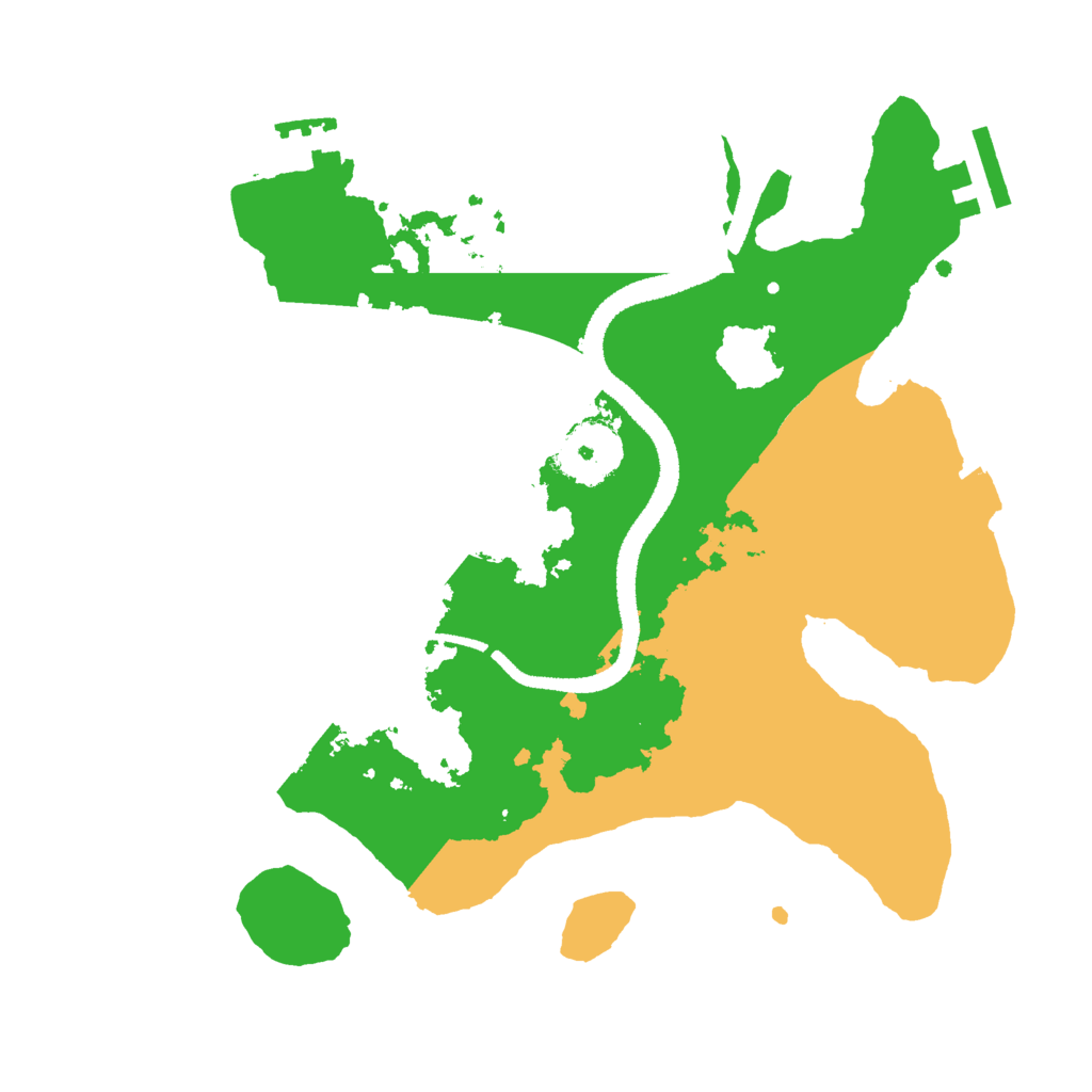 Biome Rust Map: Procedural Map, Size: 2700, Seed: 822320820