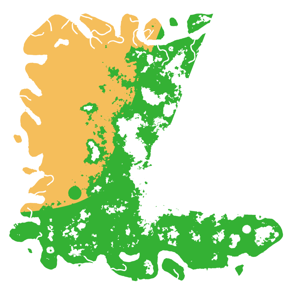 Biome Rust Map: Procedural Map, Size: 6000, Seed: 1350204926