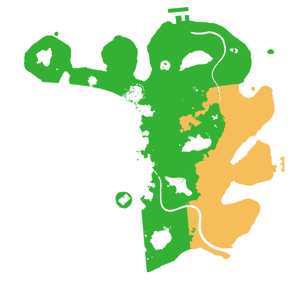 Biome Rust Map: Procedural Map, Size: 3000, Seed: 19876