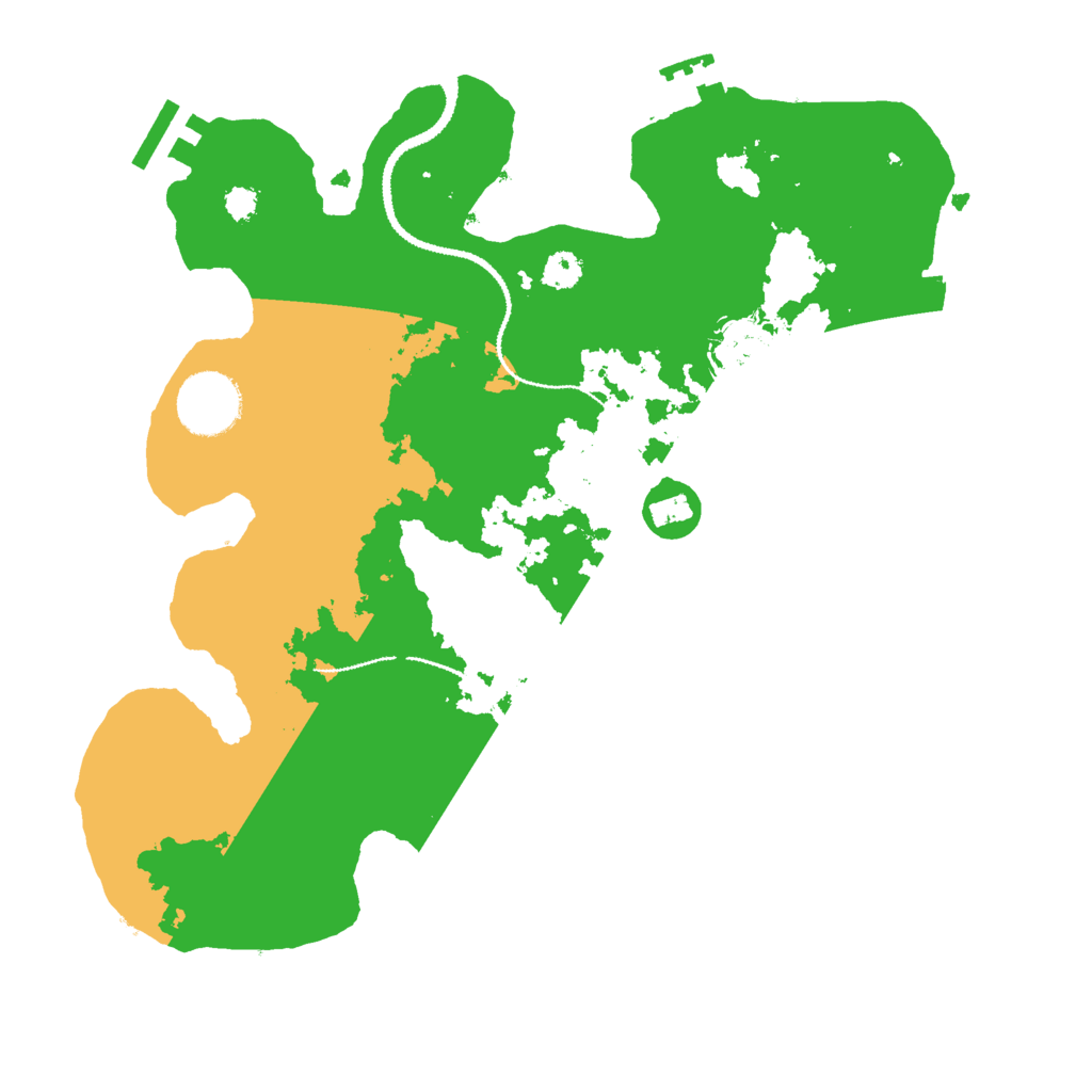 Biome Rust Map: Procedural Map, Size: 3000, Seed: 4923508