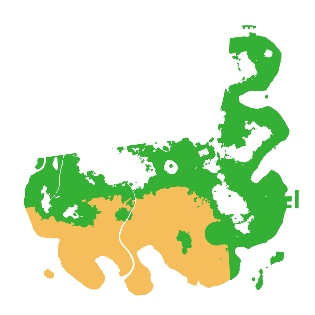 Biome Rust Map: Procedural Map, Size: 3500, Seed: 681501956
