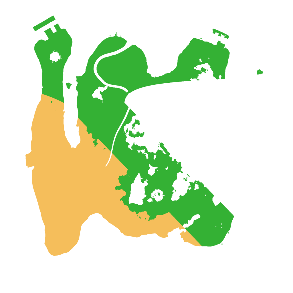 Biome Rust Map: Procedural Map, Size: 2500, Seed: 741401171