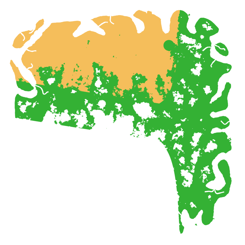 Biome Rust Map: Procedural Map, Size: 6000, Seed: 993432157