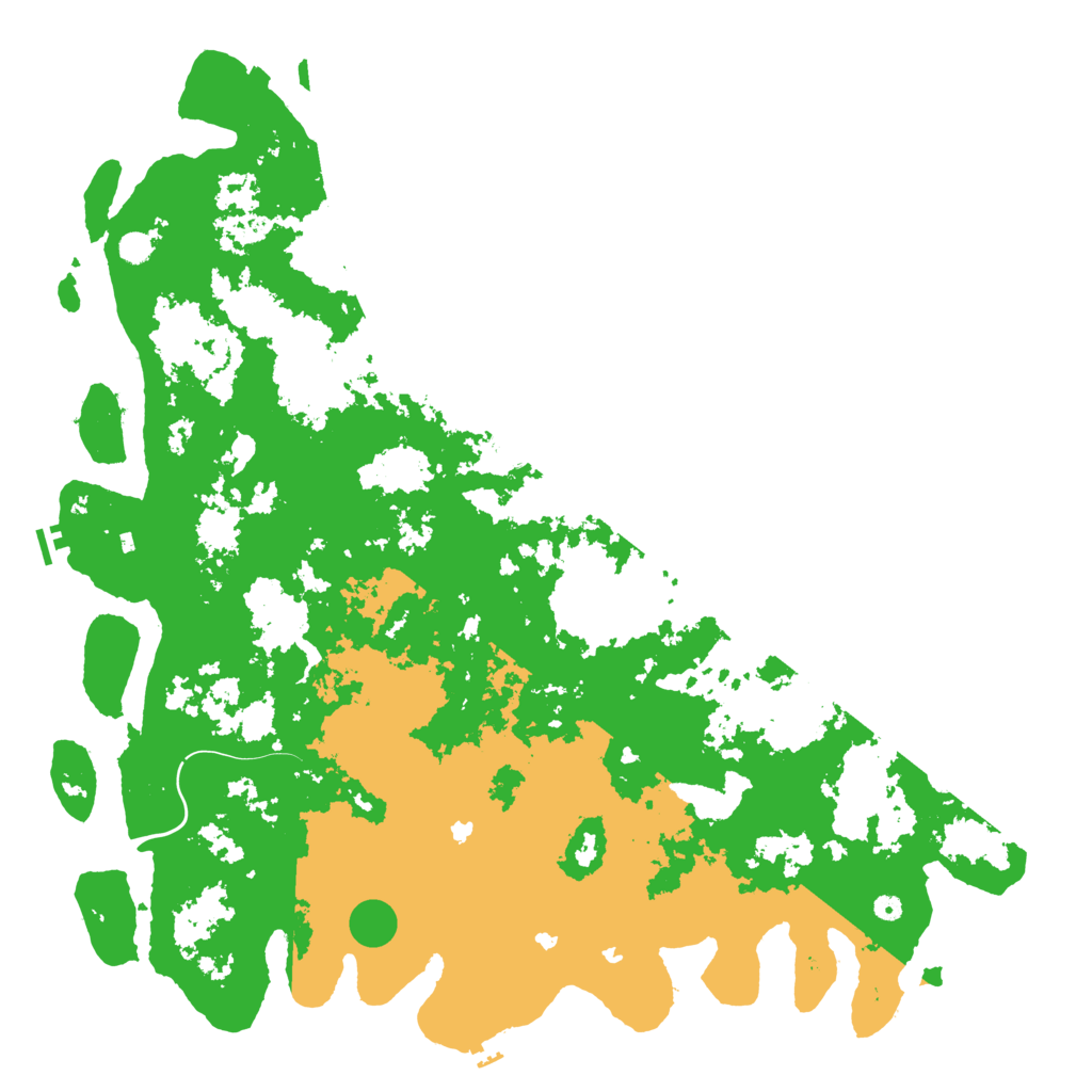 Biome Rust Map: Procedural Map, Size: 6000, Seed: 520148041