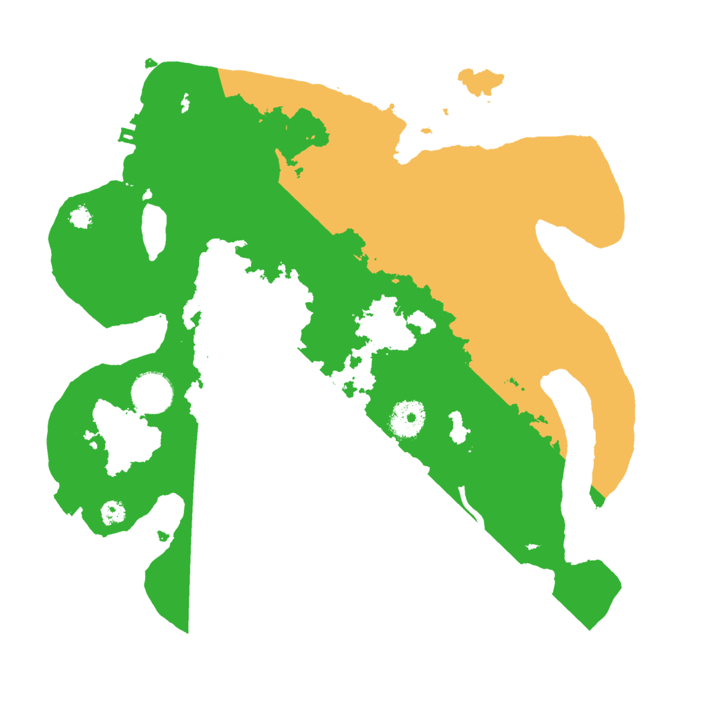 Biome Rust Map: Procedural Map, Size: 3000, Seed: 543625