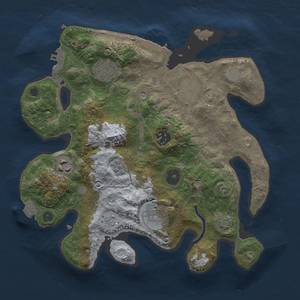 Thumbnail Rust Map: Procedural Map, Size: 3000, Seed: 543625, 14 Monuments