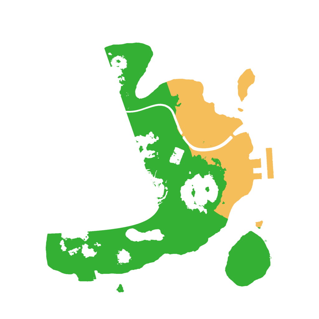 Biome Rust Map: Procedural Map, Size: 2100, Seed: 142752412