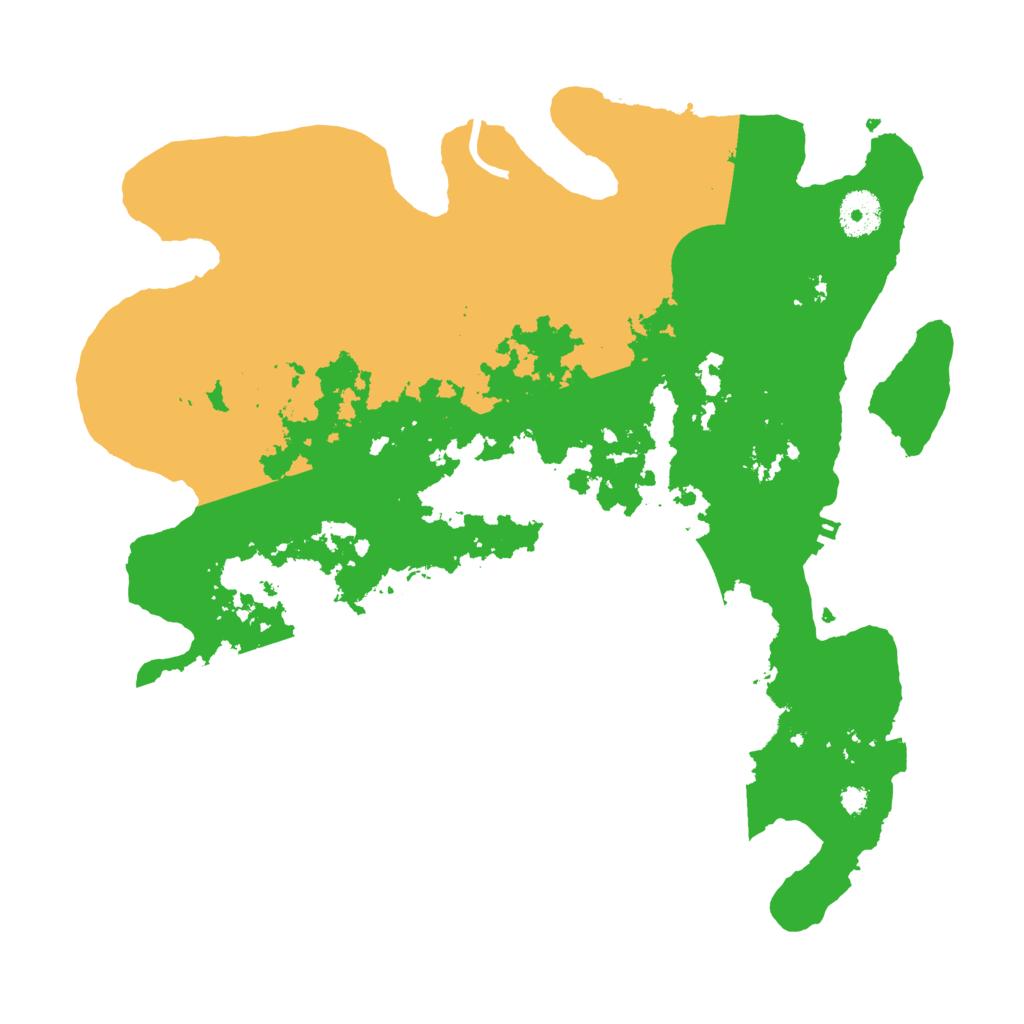 Biome Rust Map: Procedural Map, Size: 3500, Seed: 35828